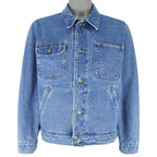 Ralph Lauren (Polo) - Blue Button-Up Denim Jacket 1990s Medium Vintage Retro
