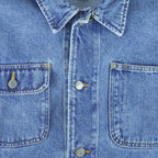 Ralph Lauren (Polo) - Blue Button-Up Denim Jacket 1990s Medium Vintage Retro
