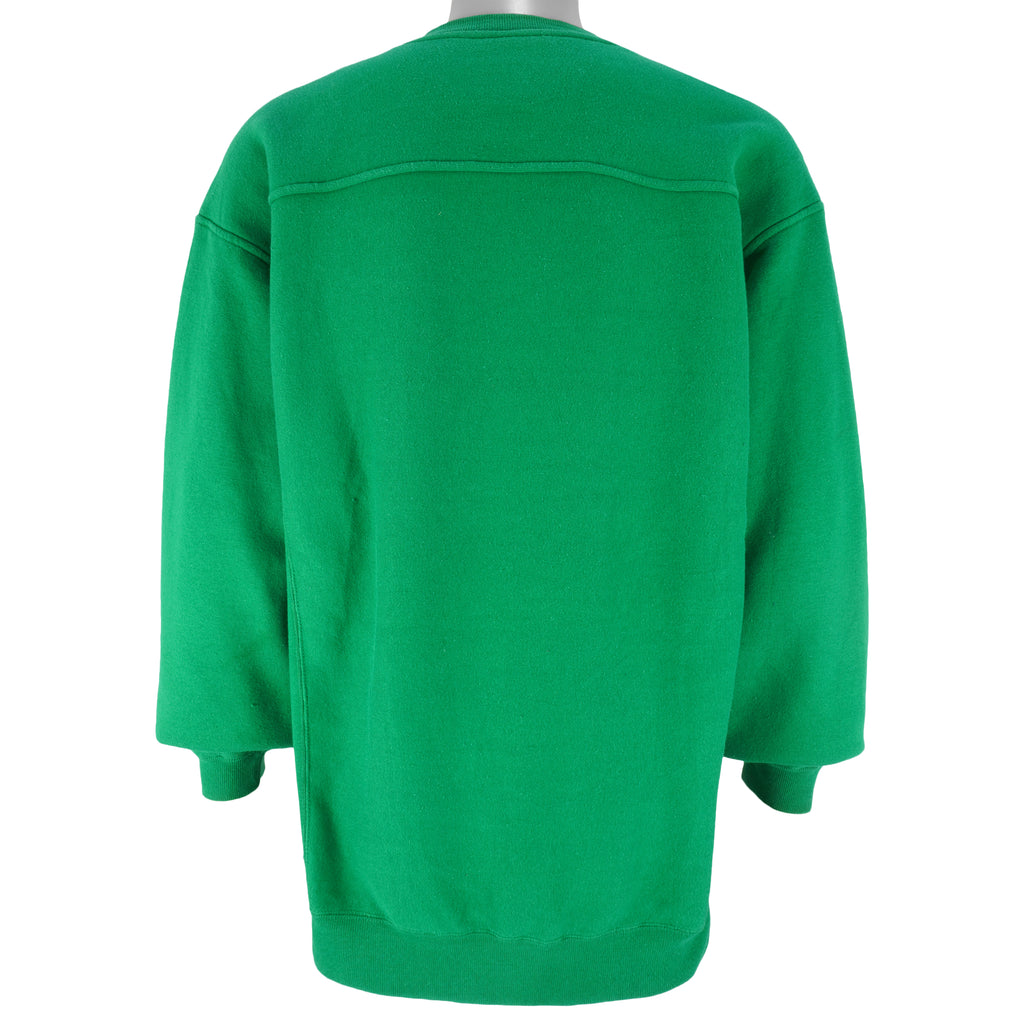 NFL (Galt Sand) - Philadelphia Eagles Embroidered Spell-Out Crew Neck Sweatshirt 1990s Medium Vintage Football