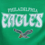 NFL (Galt Sand) - Philadelphia Eagles Embroidered Spell-Out Crew Neck Sweatshirt 1990s Medium Vintage Football