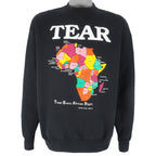 Vintage (Hanes) - Tear Treat African Right Crew Neck Sweatshirt 1994 X-Large Vintage Retro