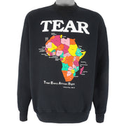 Vintage (Hanes) - Tear Treat African Right Crew Neck Sweatshirt 1994 X-Large Vintage Retro