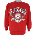 NCAA (Signal Sports) - Rutgers Scarlet Knights Crew Neck Sweatshirt 1990s Large Vintage College Football
