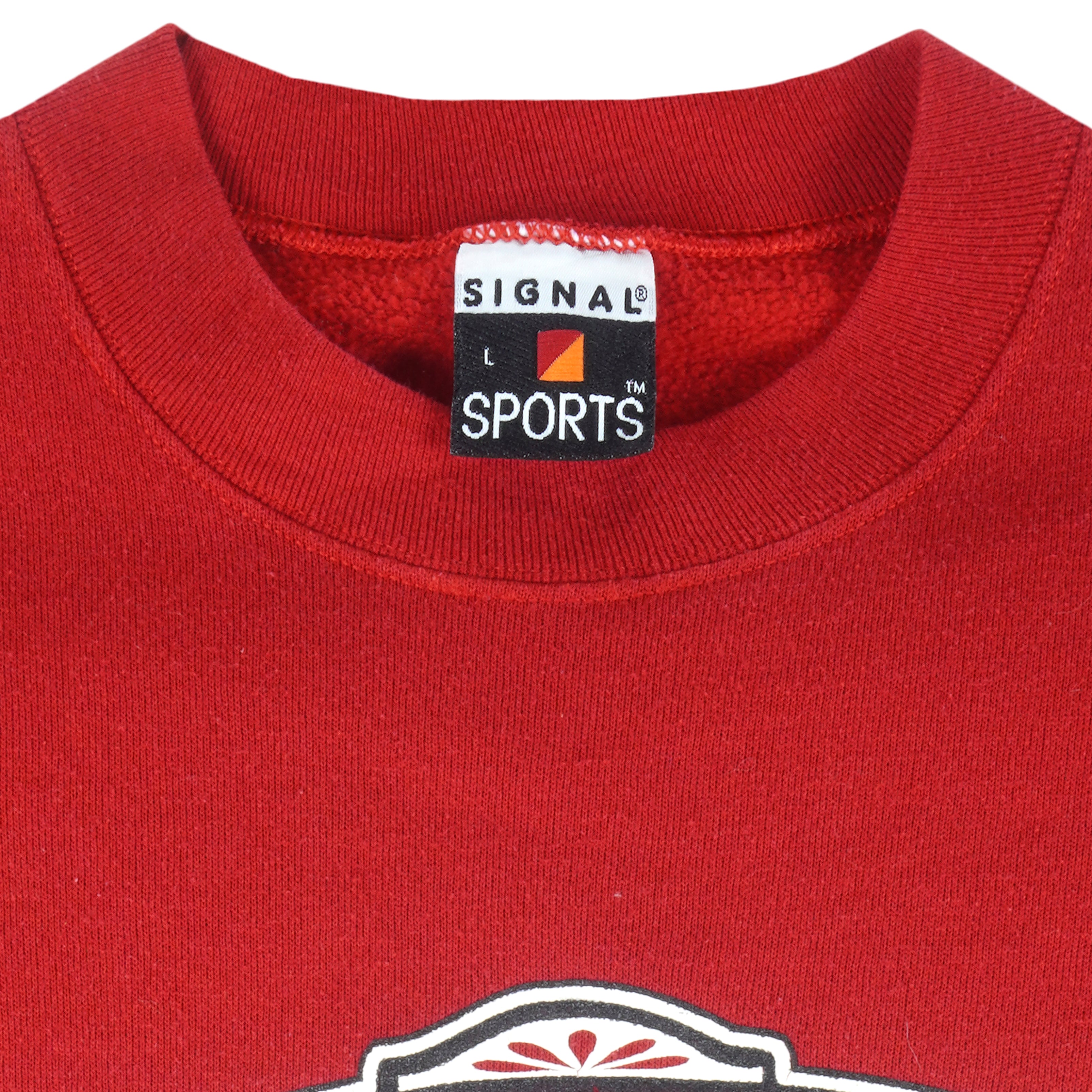 NCAA (Signal Sports) - Rutgers Scarlet Knights Crew Neck Sweatshirt 1990s Large Vintage College Football