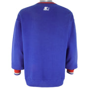 Starter - New York Rangers Embroidered Sweatshirt 1990s Large Vintage Retro Hockey