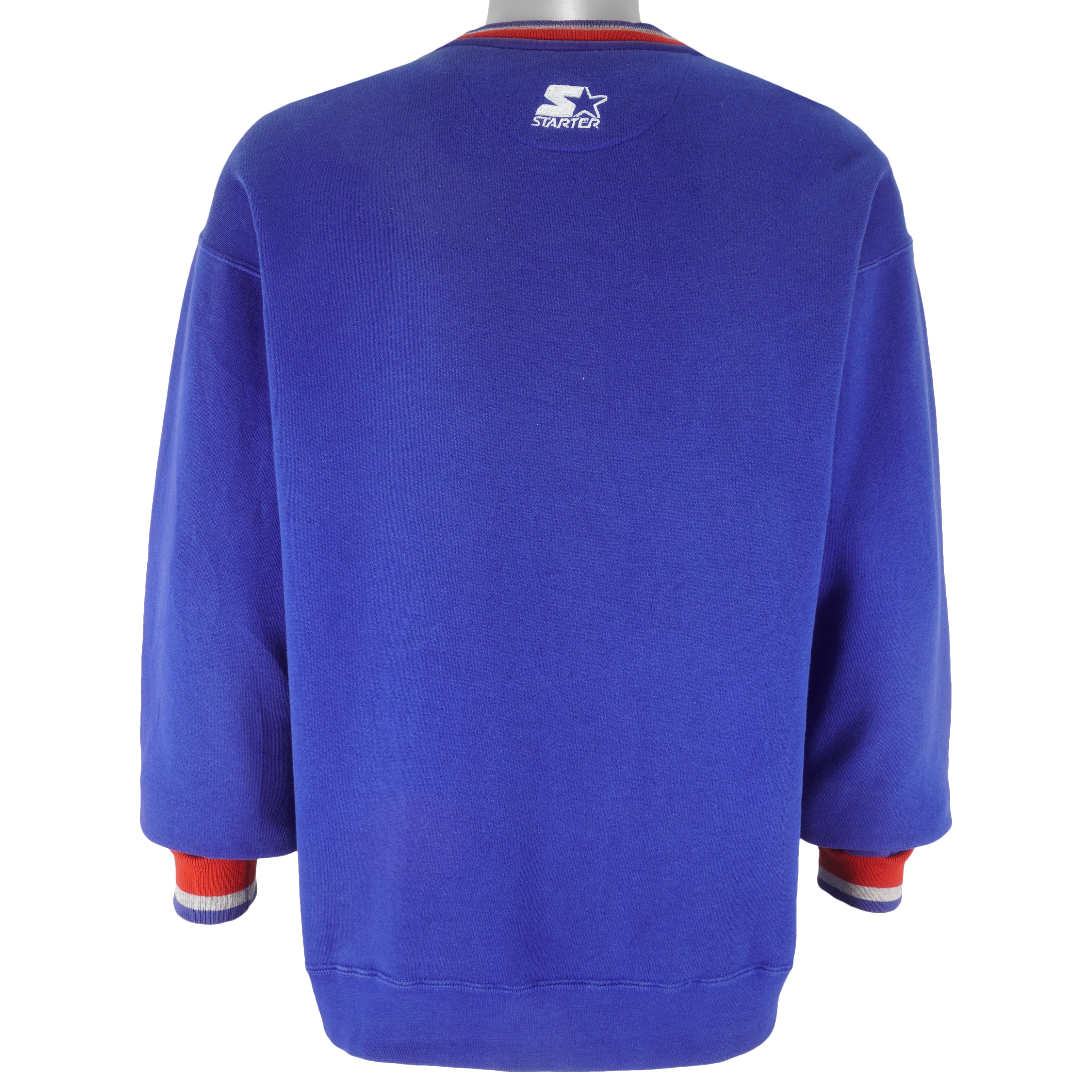 Starter - New York Rangers Embroidered Sweatshirt 1990s Large Vintage Retro Hockey
