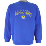 NFL (Competitor) - St. Louis Rams Embroidered Crew Neck Sweatshirt 1990s Medium