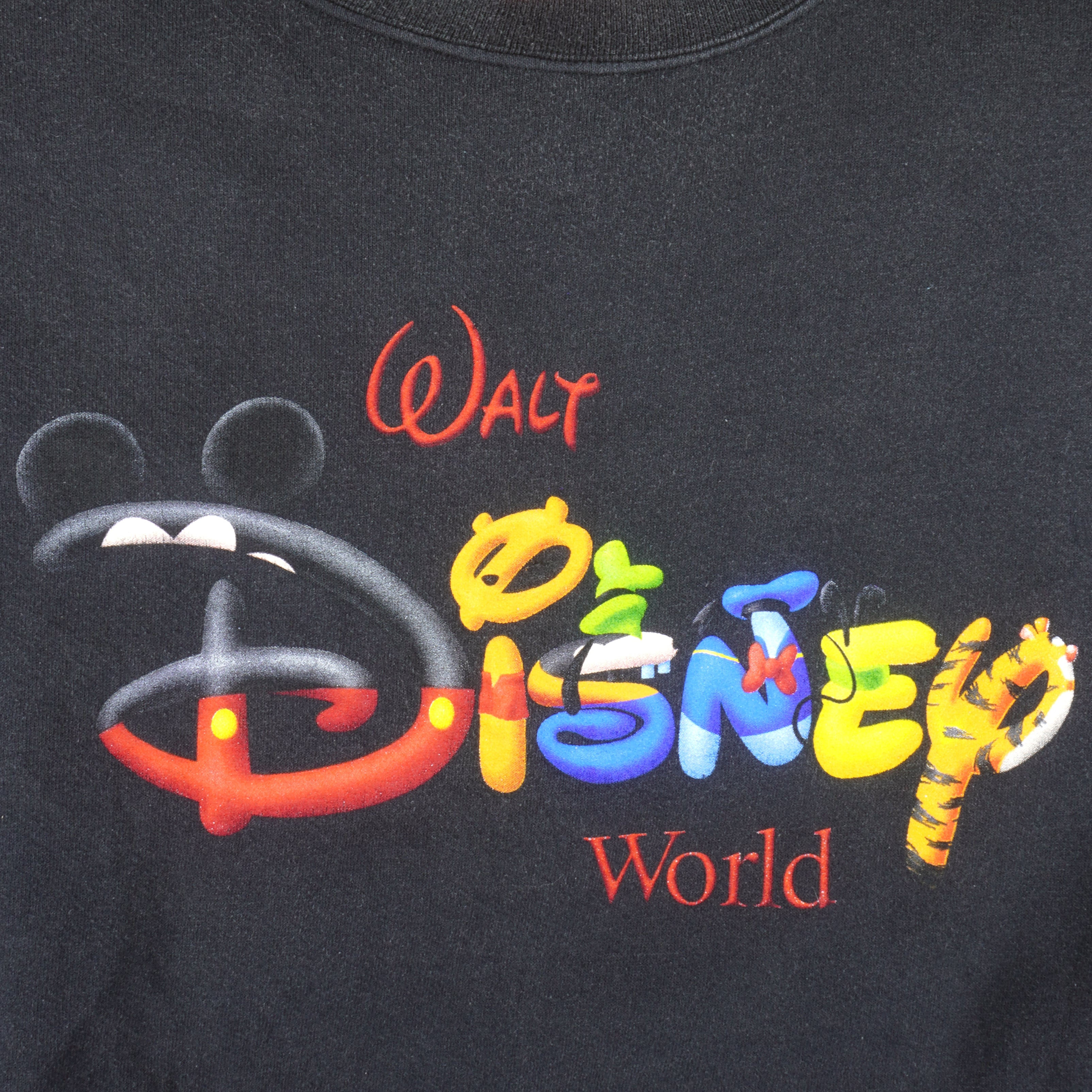 Disney - Walt Disney World Crew Neck Sweatshirt 1990s XX-Large Vintage Retro