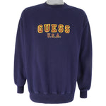 Guess - USA Embroidered Crew Neck Sweatshirt 1990s X-Large