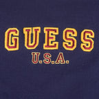 Guess - Blue Embroidered Crew Neck Sweatshirt 1990s Large Vintage Retro