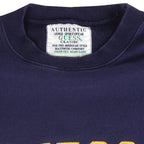 Guess - Blue Embroidered Crew Neck Sweatshirt 1990s Large Vintage Retro