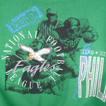 NFL (Logo 7) - Philadelphia Eagles All-Over-Print Crew Neck Sweatshirt 1990s X-Large Vintage Football