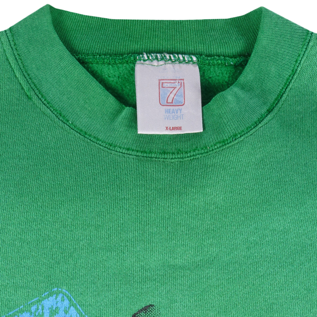 NFL (Logo 7) - Philadelphia Eagles All-Over-Print Crew Neck Sweatshirt 1990s X-Large Vintage Football
