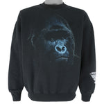 Vintage - Nzinga Gorilla Santa Barbara Zoo Crew Neck Sweatshirt 1990s X-Large