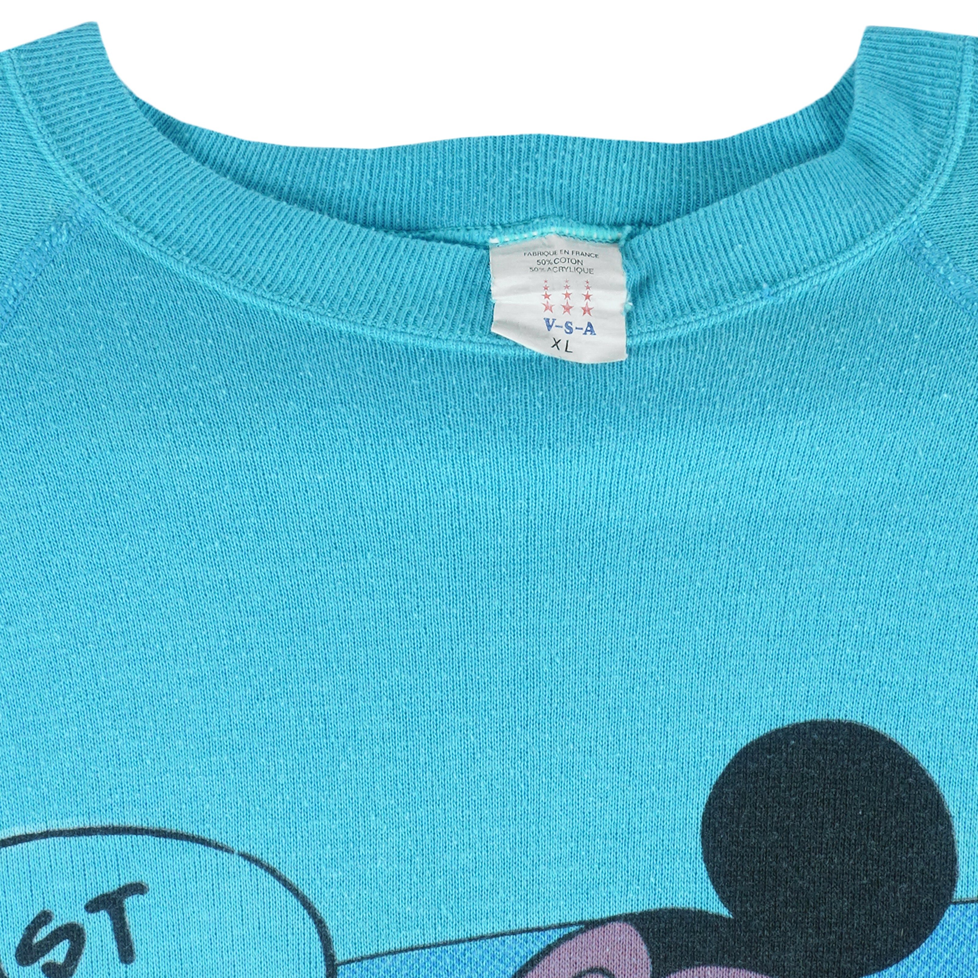 Disney - Mickey Mouse Walt Disney World Crew Neck Sweatshirt 1990s X-Large Vintage Retro