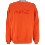 Vintage - Coca Cola Embroidered Crew Neck Sweatshirt 1990s X-Large Vintage Retro