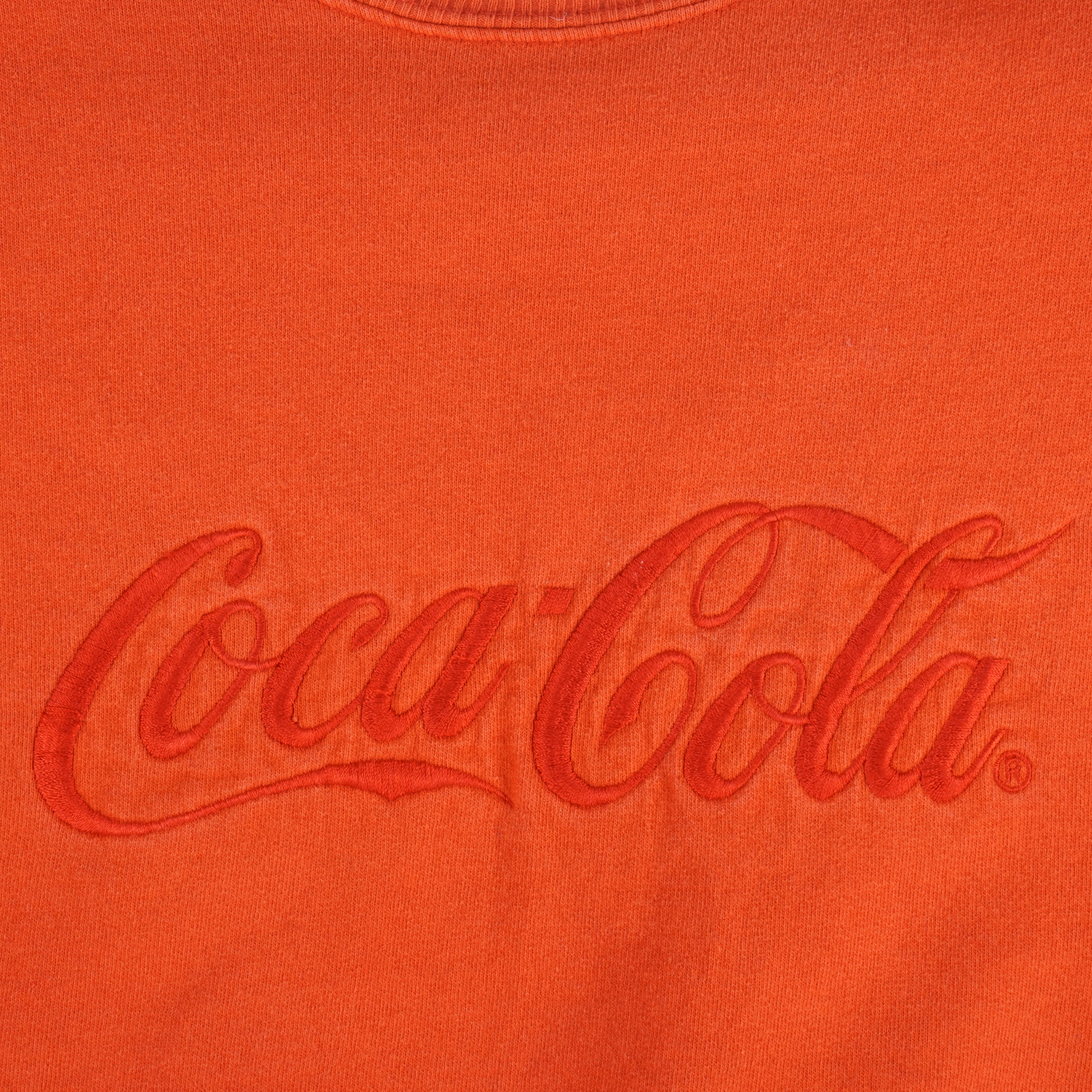 Vintage - Coca Cola Embroidered Crew Neck Sweatshirt 1990s X-Large Vintage Retro