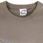 NFL (Cadre Athletic) - Cleveland Browns Embroidered Spell-Out Crew Neck Sweatshirt 1990s X-Large Vintage Football