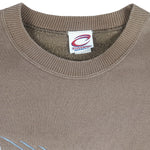 NFL (Cadre Athletic) - Cleveland Browns Embroidered Spell-Out Crew Neck Sweatshirt 1990s X-Large Vintage Football