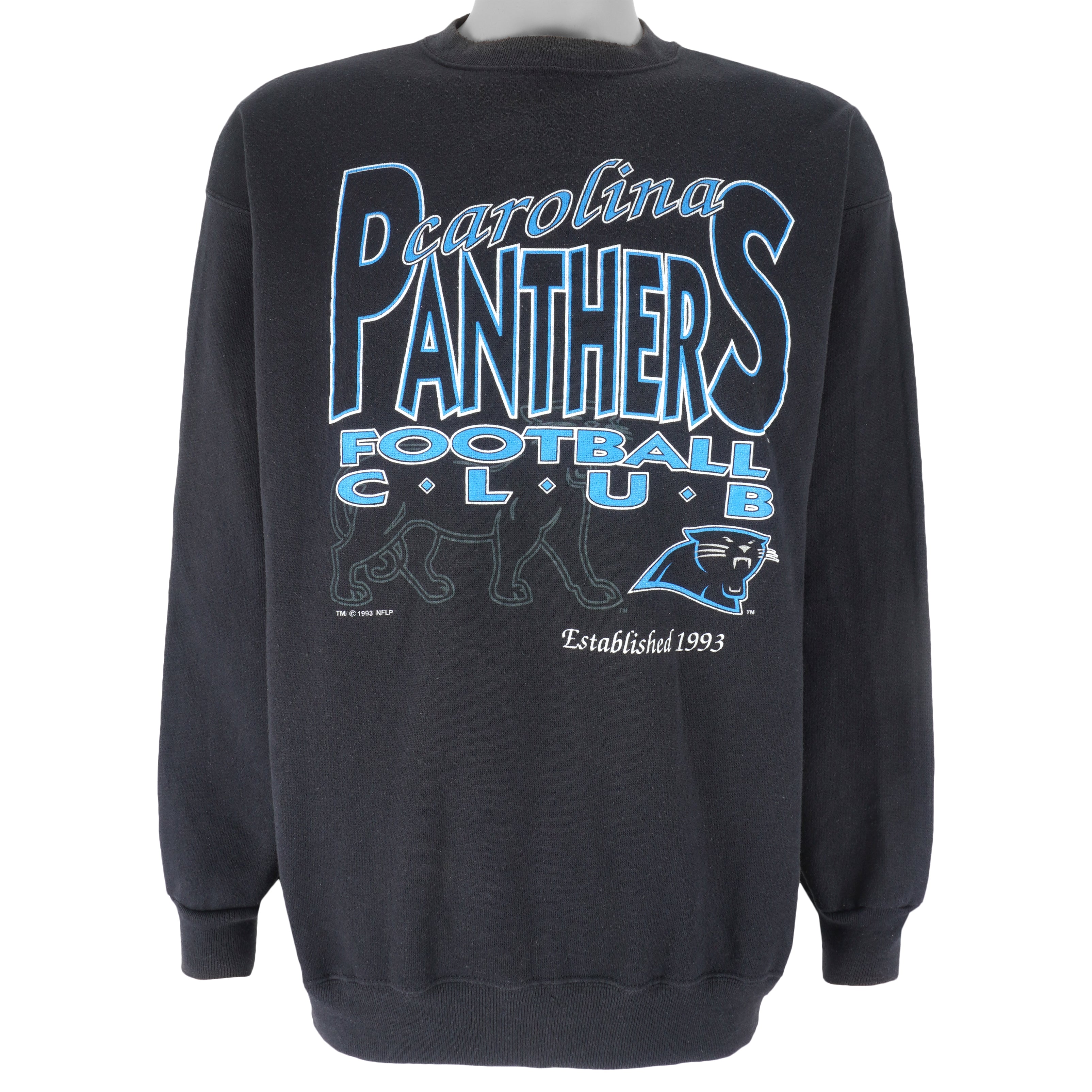 NFL (Salem) - Carolina Panthers Football Club Crew Neck Sweatshirt 1993 X-Large Vintage Football