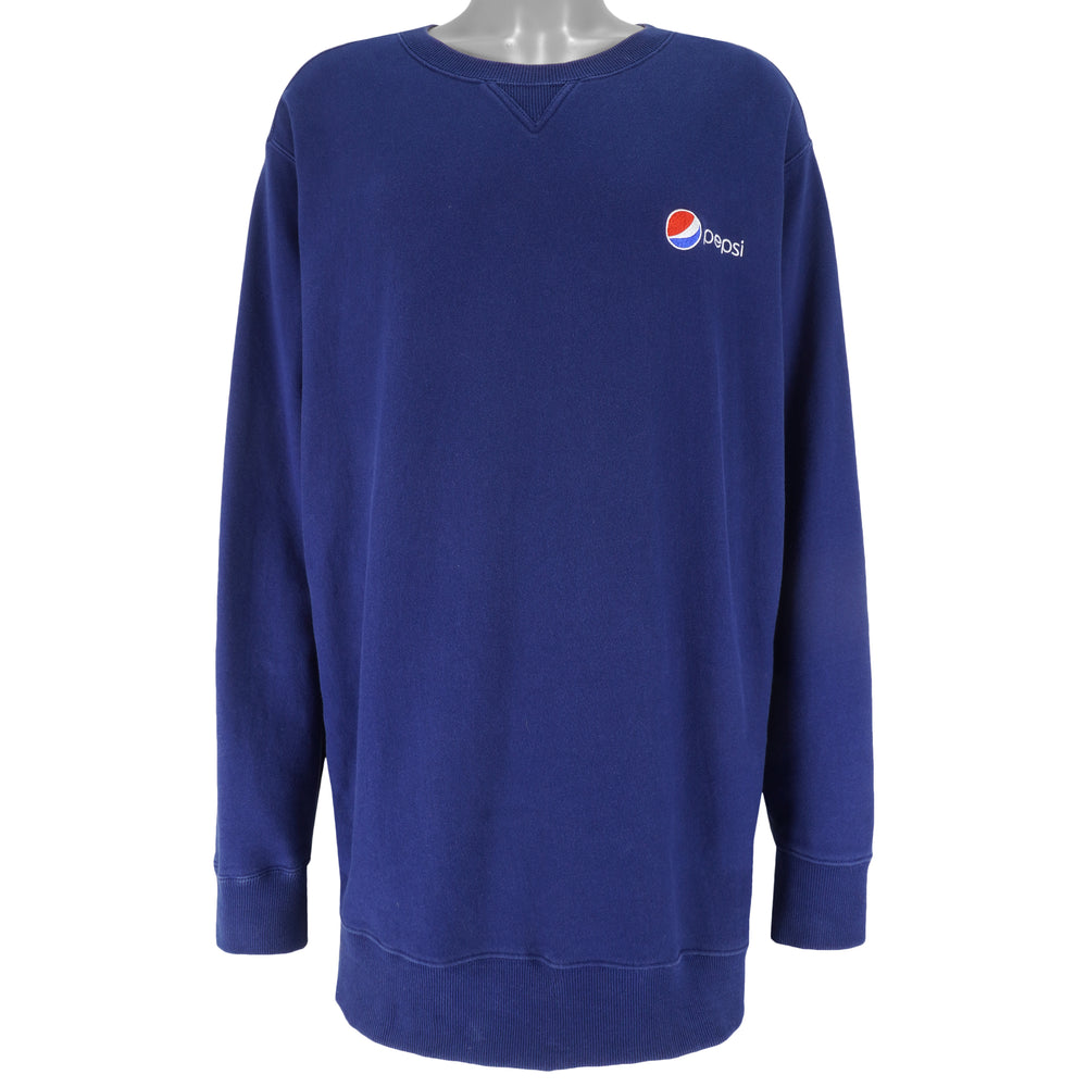 Vintage - Pepsi Embroidered Crew Neck Sweatshirt 1990s XX-Large Vintage Retro