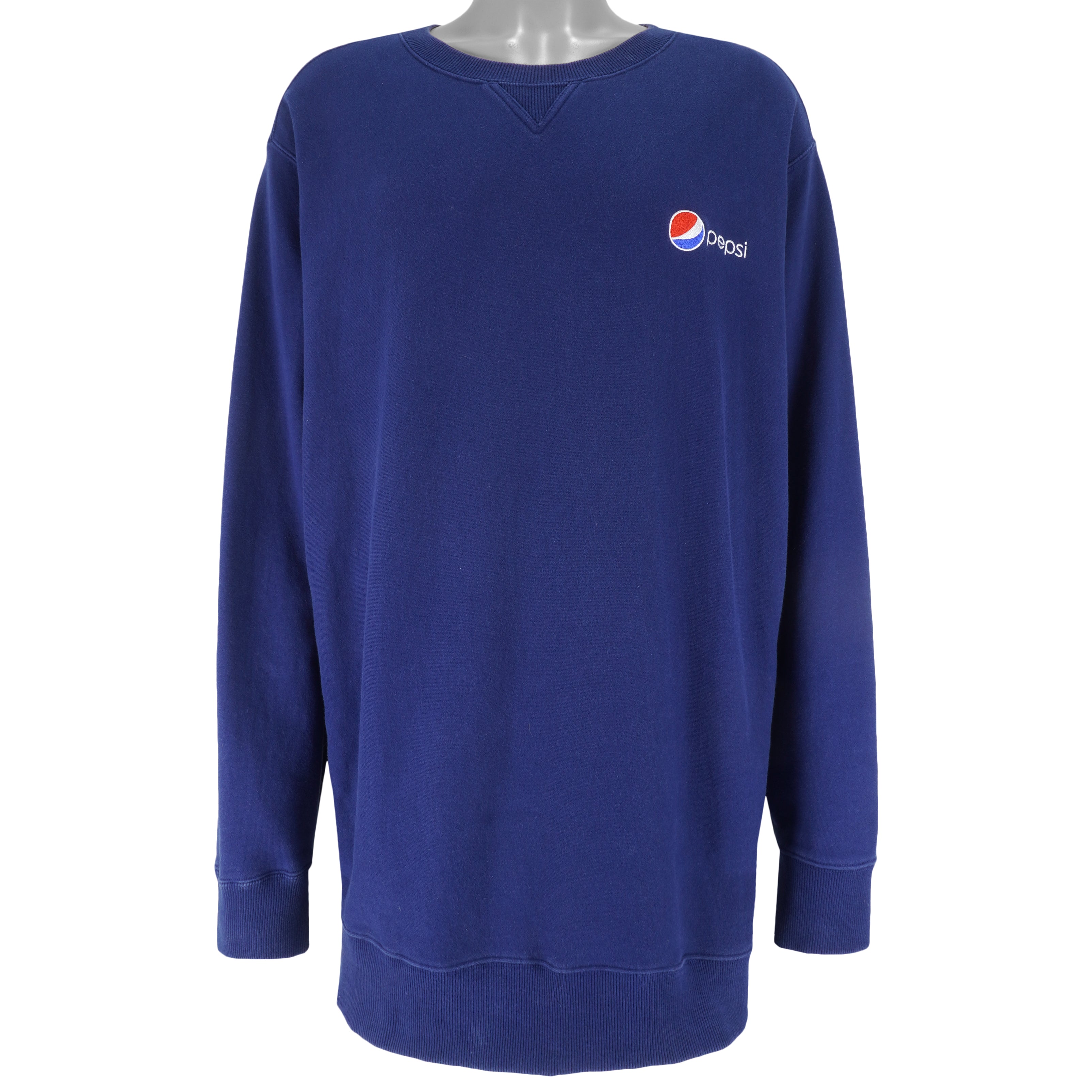 Vintage - Pepsi Embroidered Crew Neck Sweatshirt 1990s XX-Large Vintage Retro