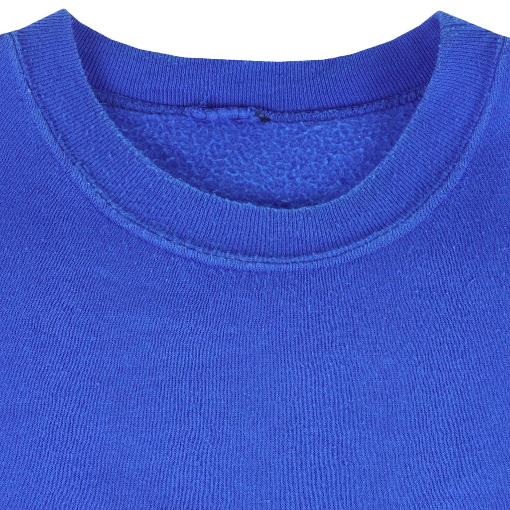 NFL - Blue New York Giants Embroidered Crew Neck Sweatshirt 1990s X-Large Vintage Retro Football
