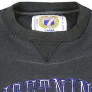 NHL (Logo 7) - Tampa Bay Lightning Embroidered Crew Neck Sweatshirt 1990s Large Vintage Retro Hockey