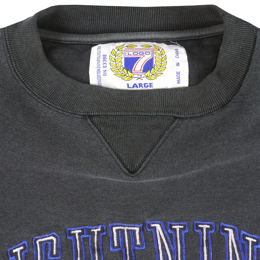 NHL (Logo 7) - Tampa Bay Lightning Embroidered Crew Neck Sweatshirt 1990s Large Vintage Retro Hockey