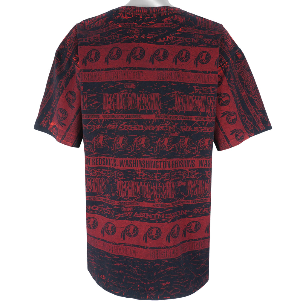 NFL (Salem) - Washington Redskins All Over Prints T-Shirt 1990s XX-Large Vintage Retro Football