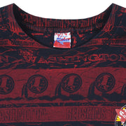 NFL (Salem) - Washington Redskins All Over Prints T-Shirt 1990s XX-Large Vintage Retro Football