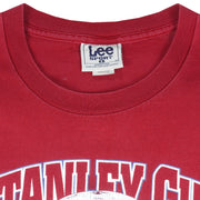 NHL (Lee) - Colorado Avalanche Stanley Cup T-Shirt 1996 Large Vintage Retro Hockey