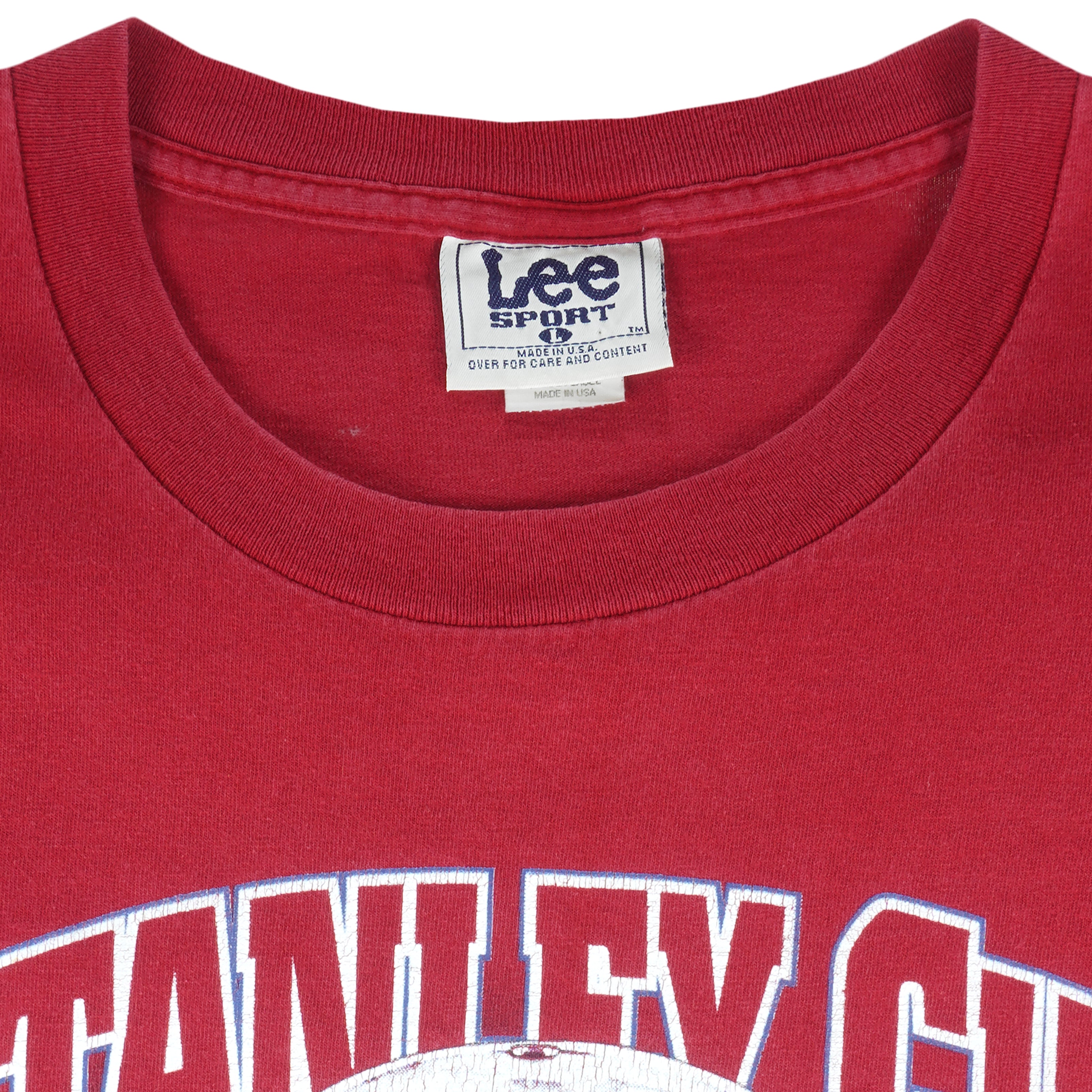 NHL (Lee) - Colorado Avalanche Stanley Cup T-Shirt 1996 Large Vintage Retro Hockey