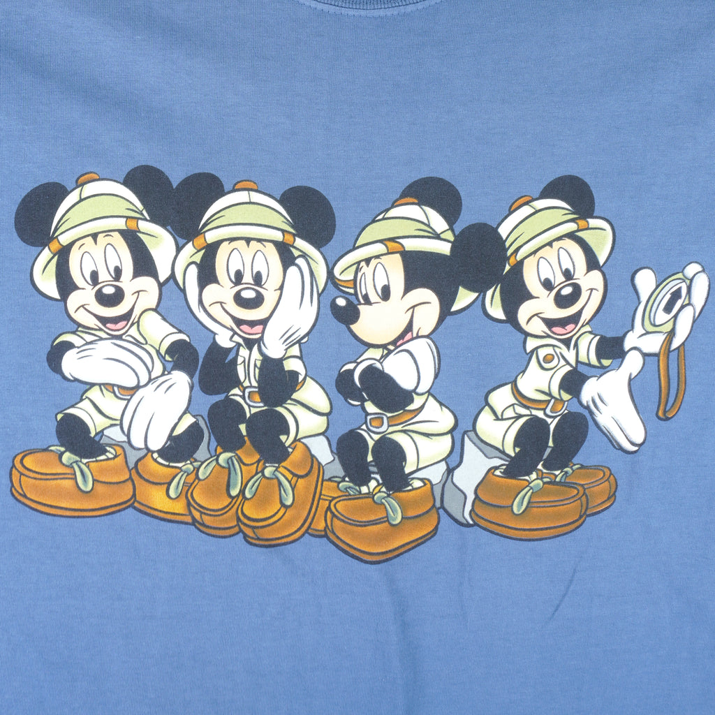 Disney - Blue Mickey Disneyland T-Shirt 1990s X-Large Vintage Retro