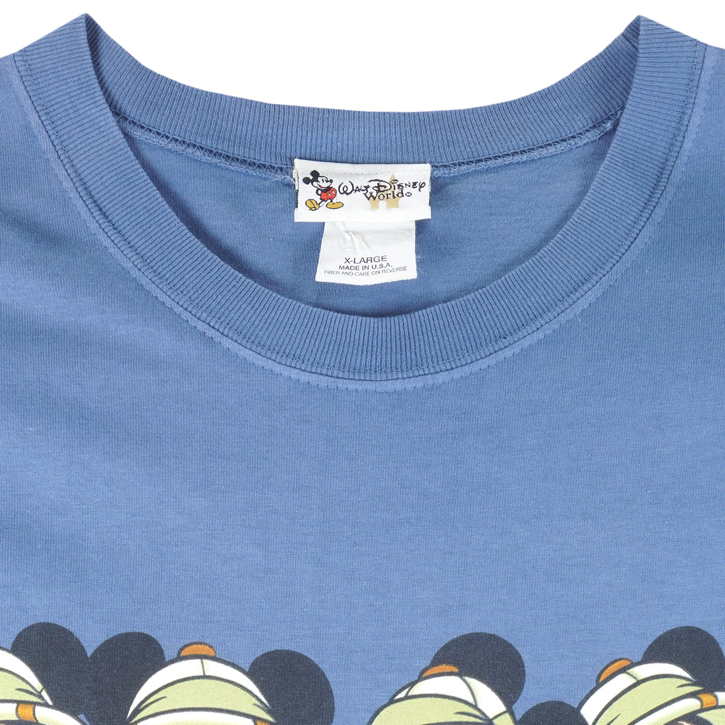 Disney - Blue Mickey Disneyland T-Shirt 1990s X-Large Vintage Retro
