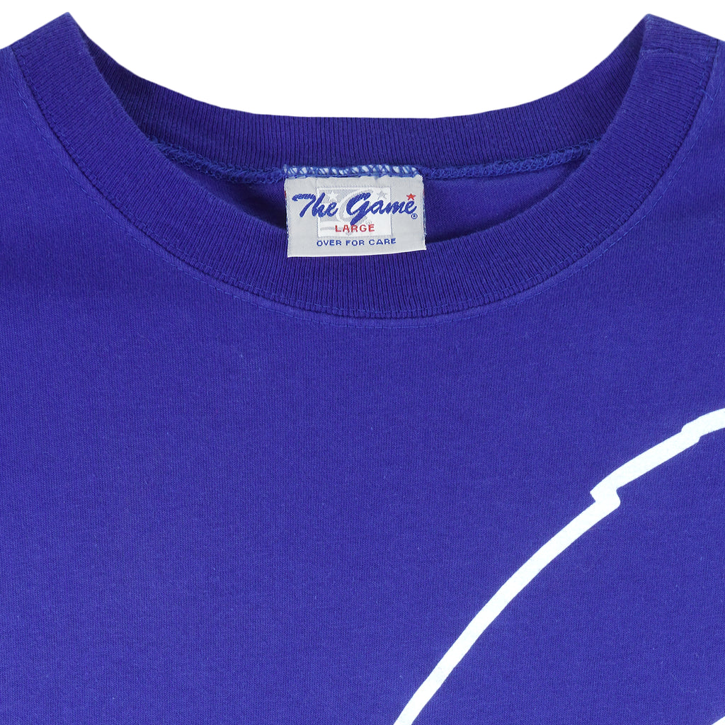 NFL (The Game) - Buffalo Bills Big Logo Single Stitch T-Shirt 1990s Large Vintage Retro Football