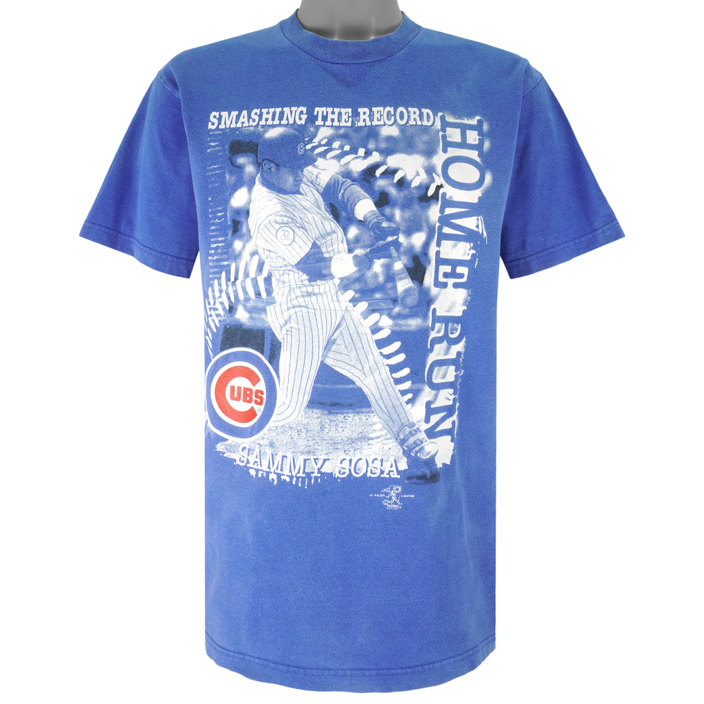 MLB (Champ) - Chicago Cubs Sammy Sosa T-Shirt 1990s Large Vintage Retro Baseball