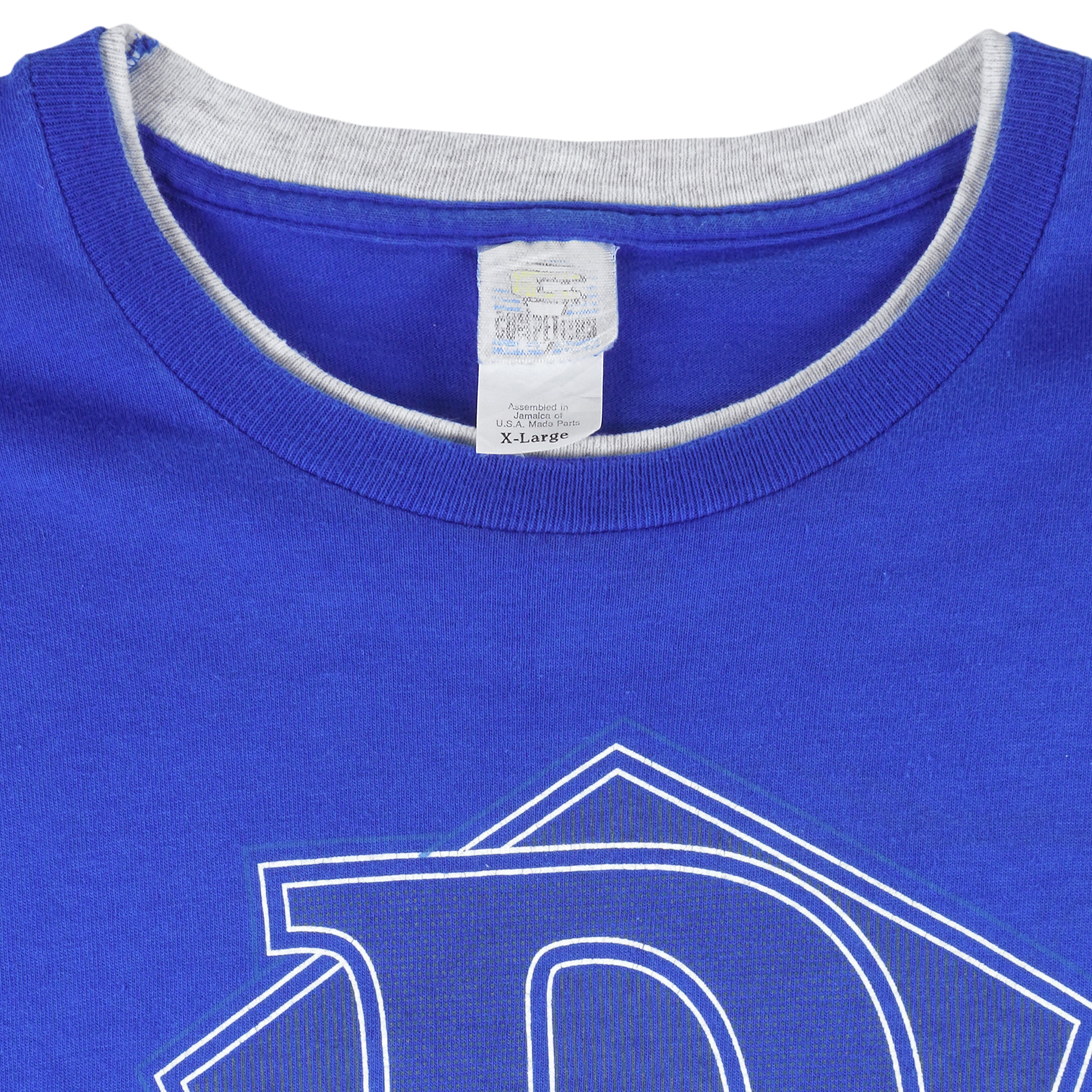 MLB (Logo 7) - Texas Rangers Big Logo T-Shirt 1993 X-Large Vintage Retro Baseball