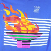 Vintage (Hanes) - Atlanta Olympics Sponsor by IBM Single Stitch T-Shirt 1990s X-Large Vintage Retro