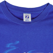 MLB (Logo 7) - Chicago Cubs Smokin Big Logo T-Shirt 1995 X-Large Vintage Retro Baseball