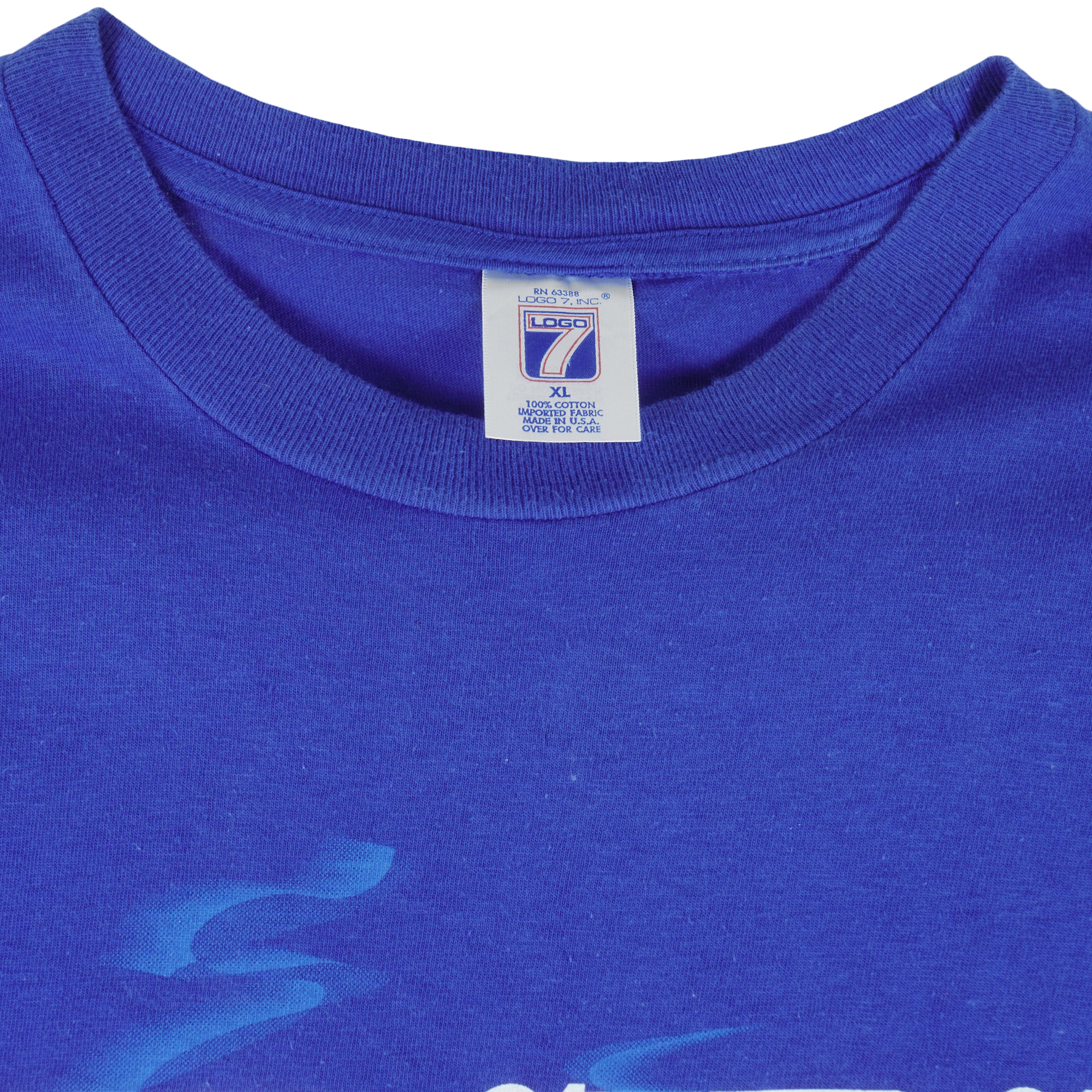 MLB (Logo 7) - Chicago Cubs Smokin Big Logo T-Shirt 1995 X-Large Vintage Retro Baseball