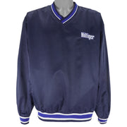 Tommy Hilfiger - Blue Embroidered Pullover Windbreaker 1990s Large Vintage Retro