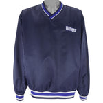 Tommy Hilfiger - Blue Embroidered Pullover Windbreaker 1990s Large