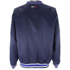 Tommy Hilfiger - Blue Embroidered Pullover Windbreaker 1990s Large Vintage Retro