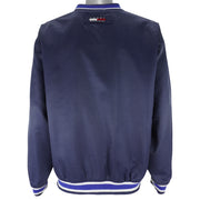Tommy Hilfiger - Blue Embroidered Pullover Windbreaker 1990s Large Vintage Retro