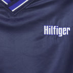 Tommy Hilfiger - Blue Embroidered Pullover Windbreaker 1990s Large Vintage Retro