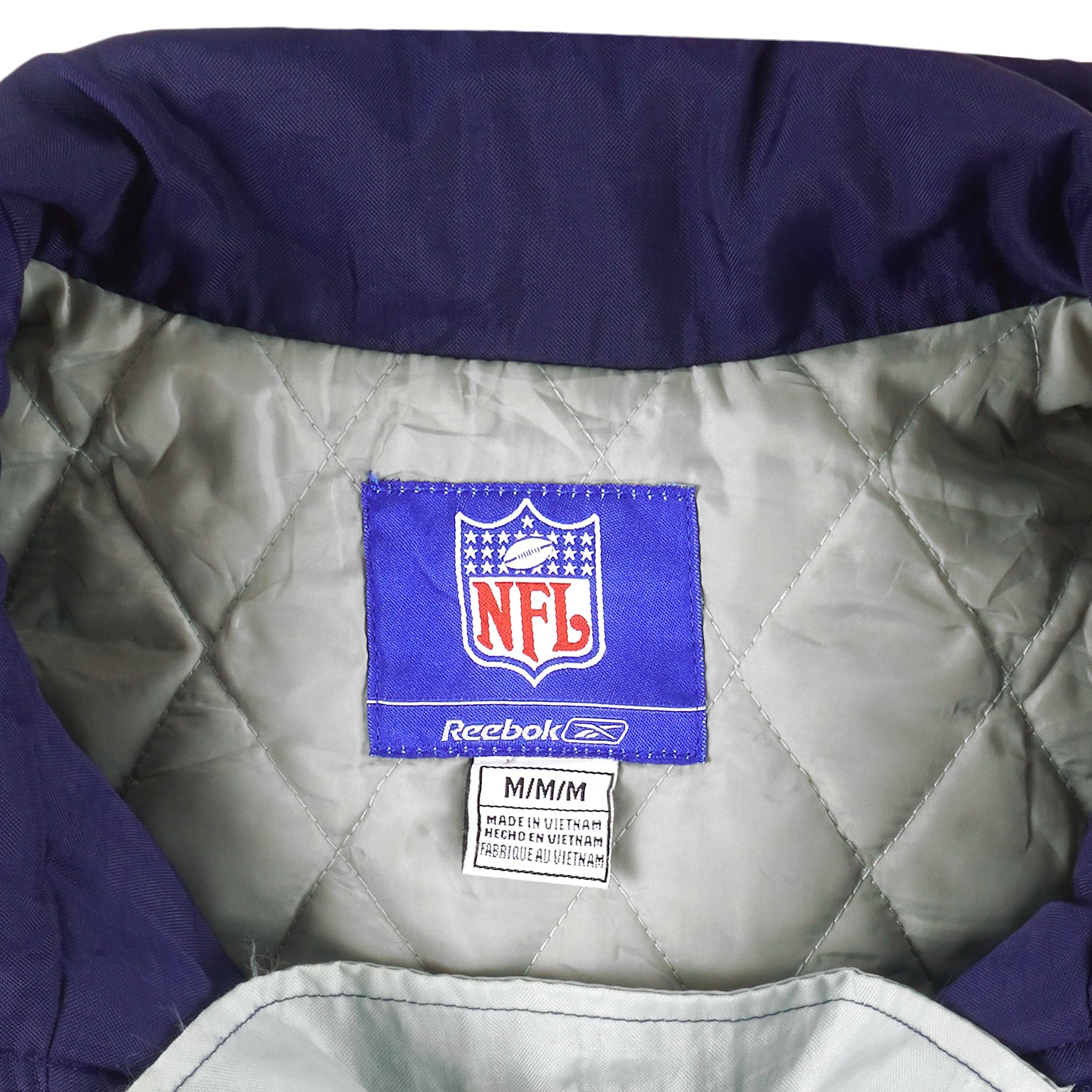Reebok - New England Patriots Hooded Pullover Jacket 1990s Medium Vintage Retro Football
