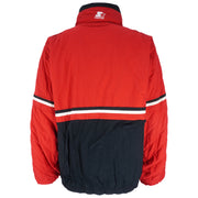 Starter - Chicago Blackhawks 1/4 Zip & Button Pullover Jacket 1990s X-Large Vintage Retro Hockey