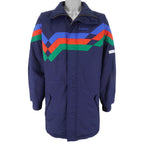 Adidas - Blue Aditex Zip-Up Embroidered Jacket 1990s X-Large Vintage Retro