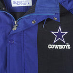 Starter - Dallas Cowboys Button-Up Hooded Jacket 1990s Medium Vintage Retro Football